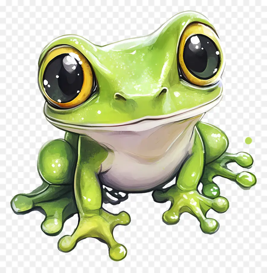 Grenouille Kawaii，Grenouille Mignonne PNG