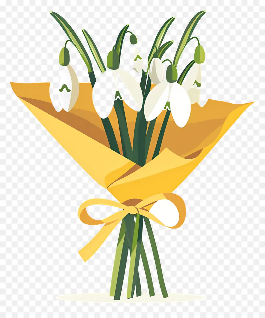 Bouquet De Perce Neige，Bouquet De Fleurs PNG