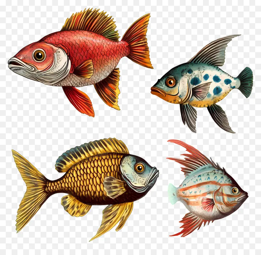 Groupe De Poissons，Poisson PNG