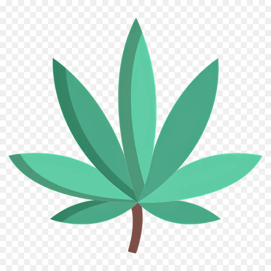 Feuille De Cannabis，Feuille Verte PNG