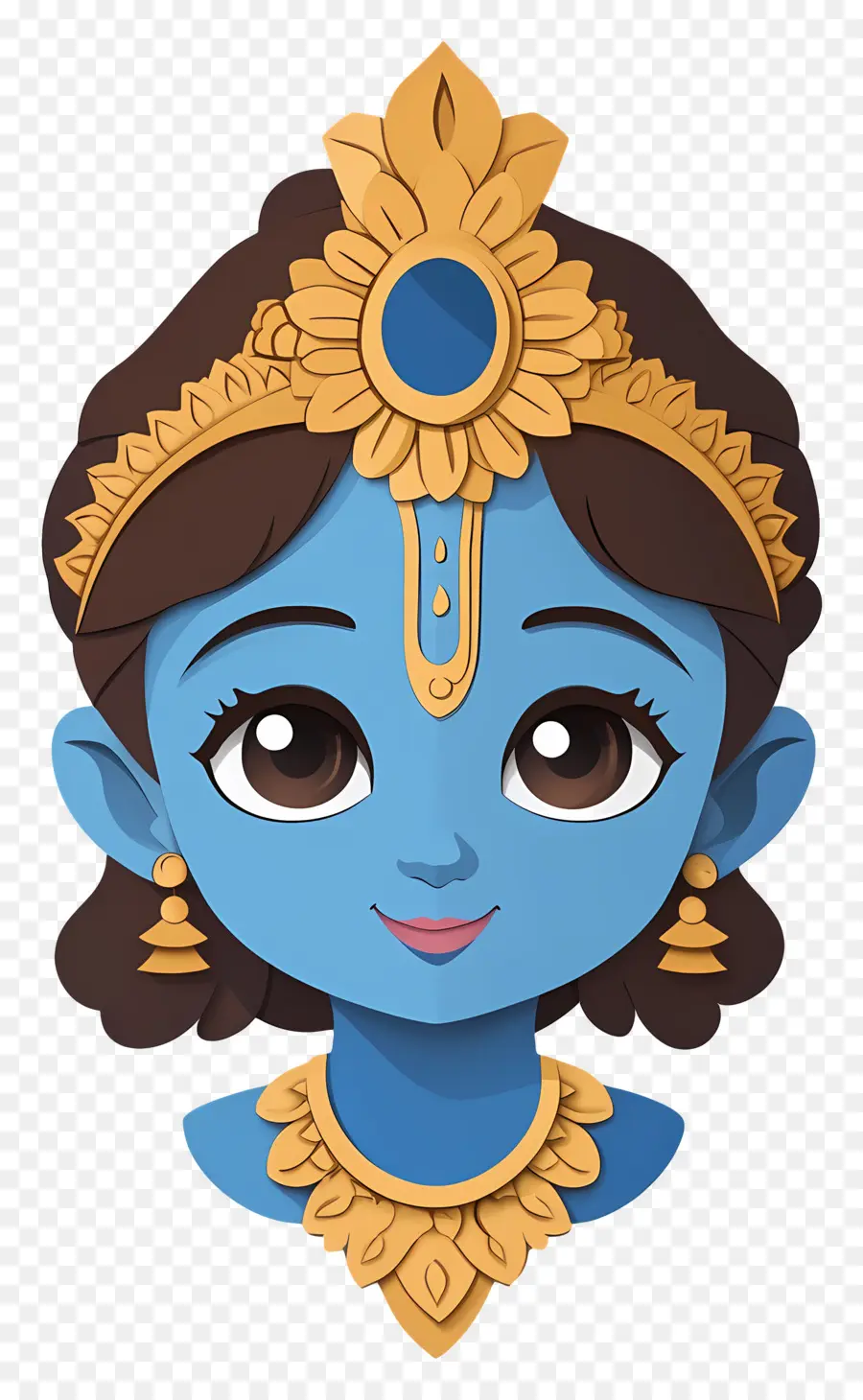 Bébé Krishna，Déesse Bleue PNG