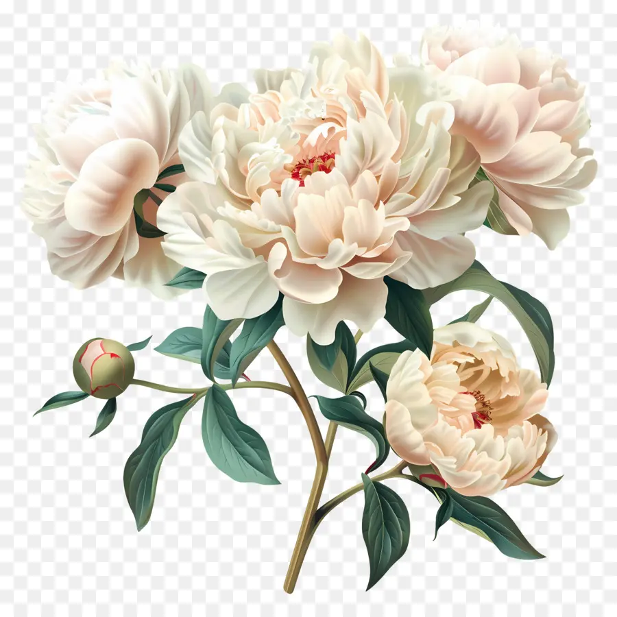 Bouquet De Pivoines，Pivoines PNG