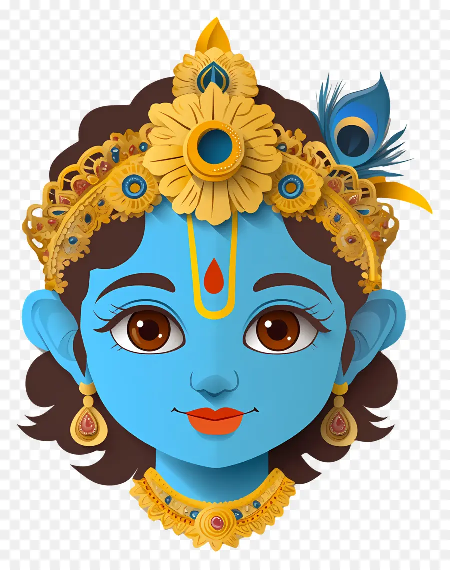 Bébé Krishna，Déesse Bleue PNG