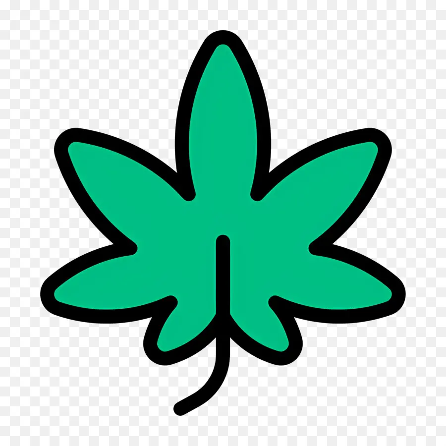 Feuille De Cannabis，Feuille Verte PNG