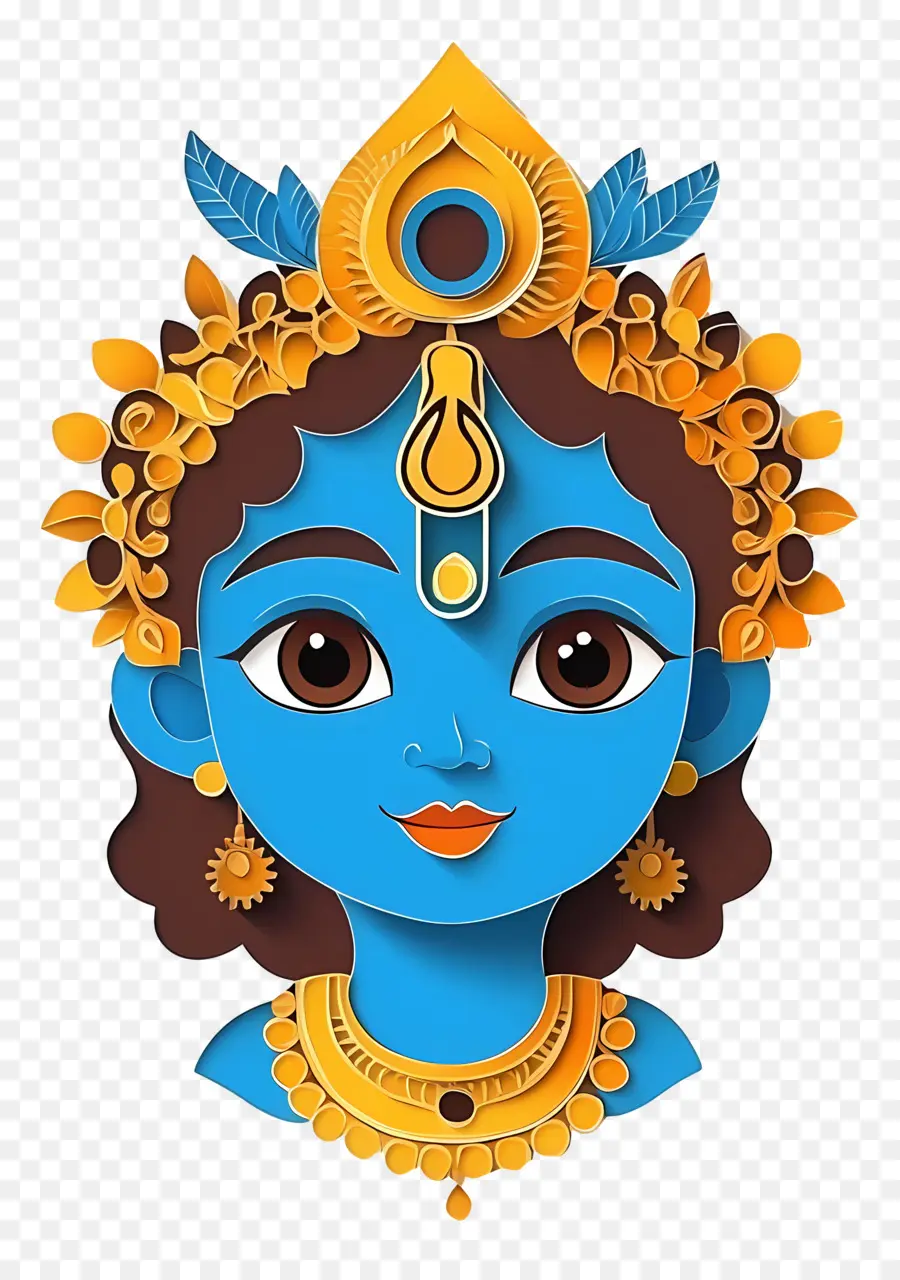 Bébé Krishna，Déesse Bleue PNG