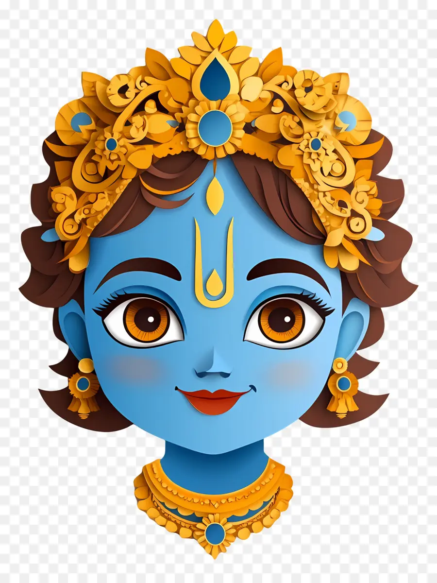 Bébé Krishna，Déesse Bleue PNG