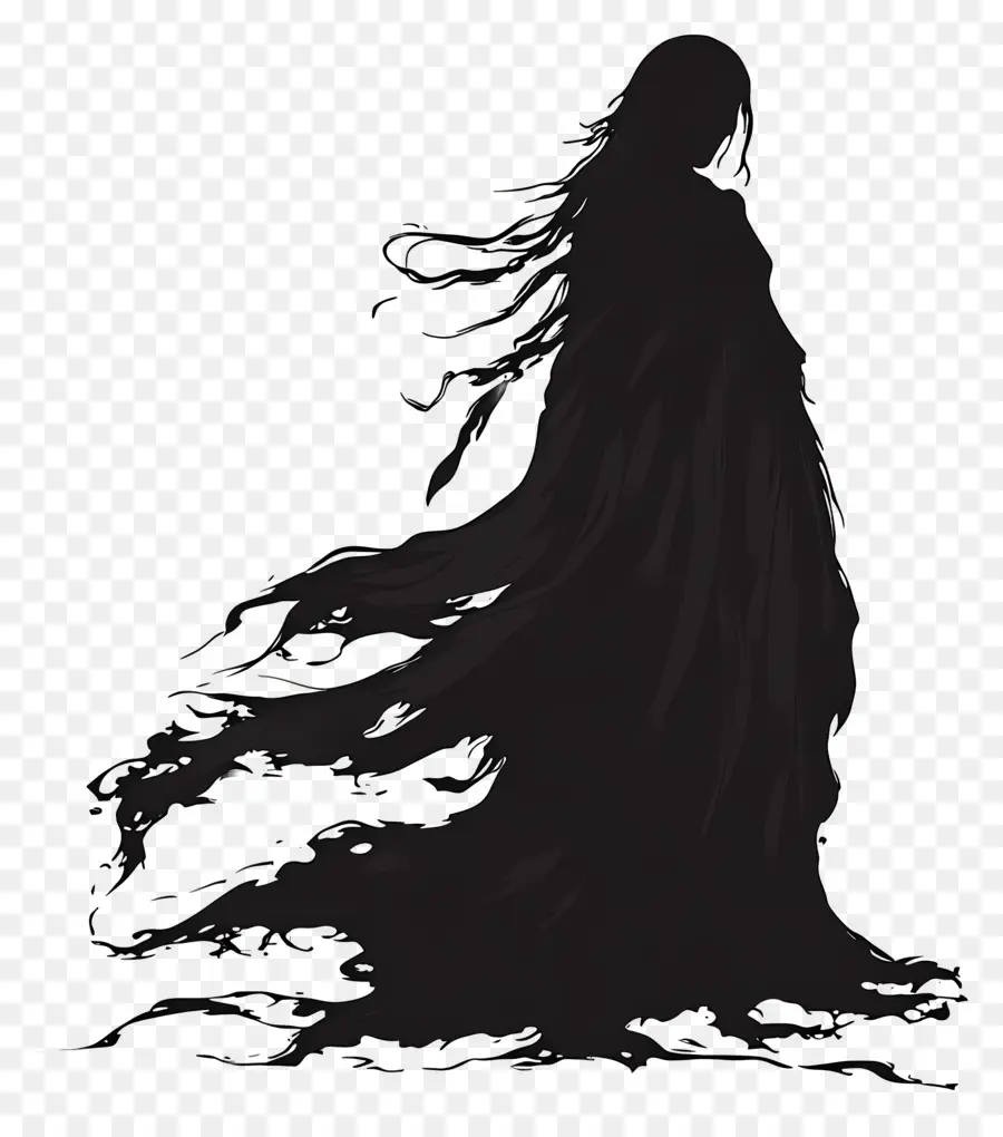 Silhouette Fantôme，Silhouette Sombre PNG