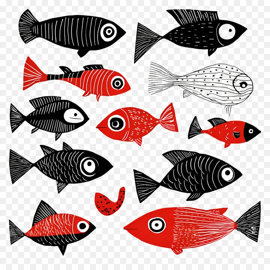 Groupe De Poissons，Poisson Coloré PNG