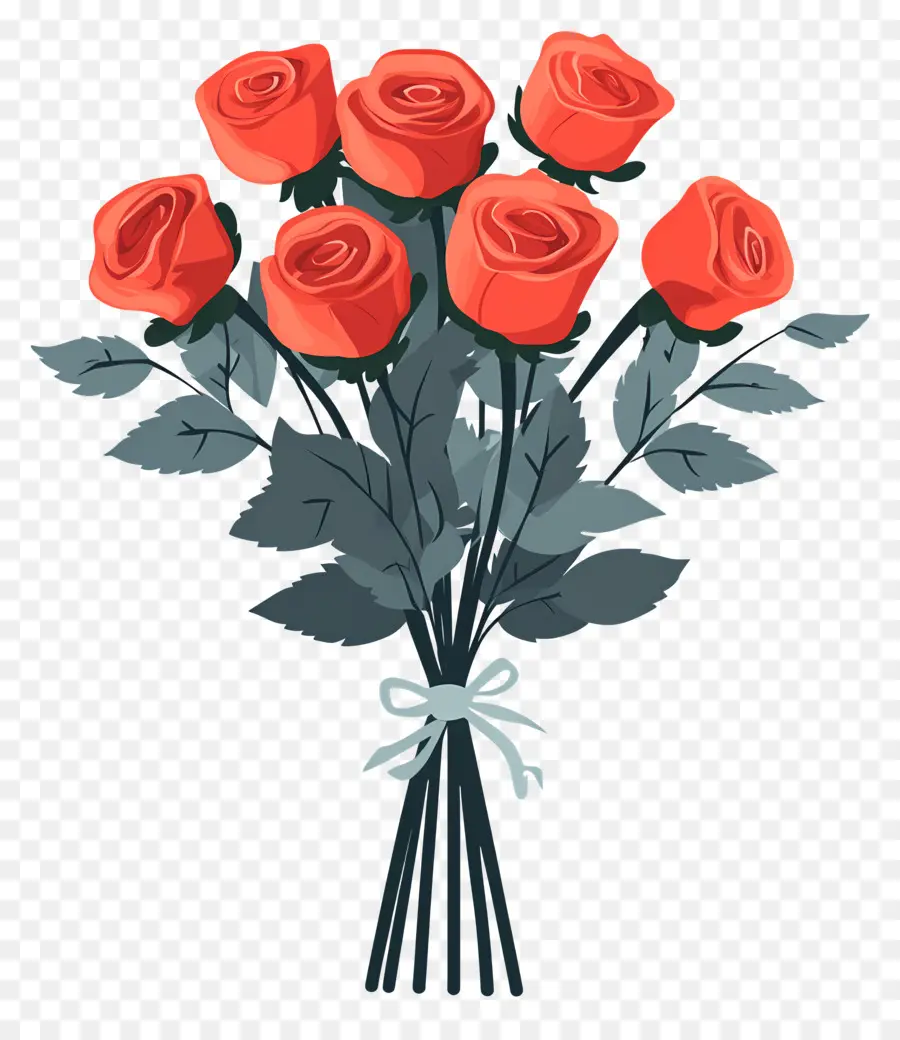 Bouquet De Roses Rouges，Roses Rouges PNG