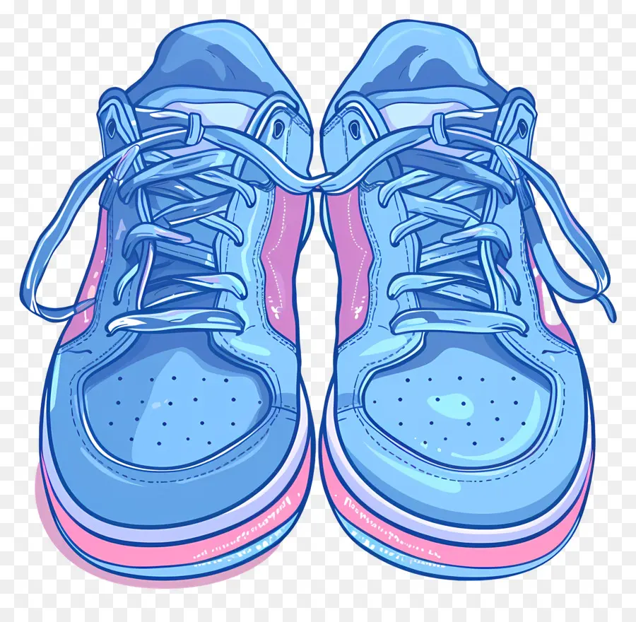 Chaussures Nike，Baskets Bleues PNG