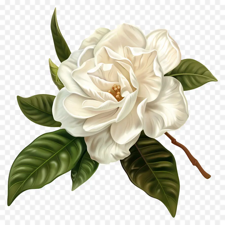 Fleur De Gardénia Blanche，Fleur Blanche PNG