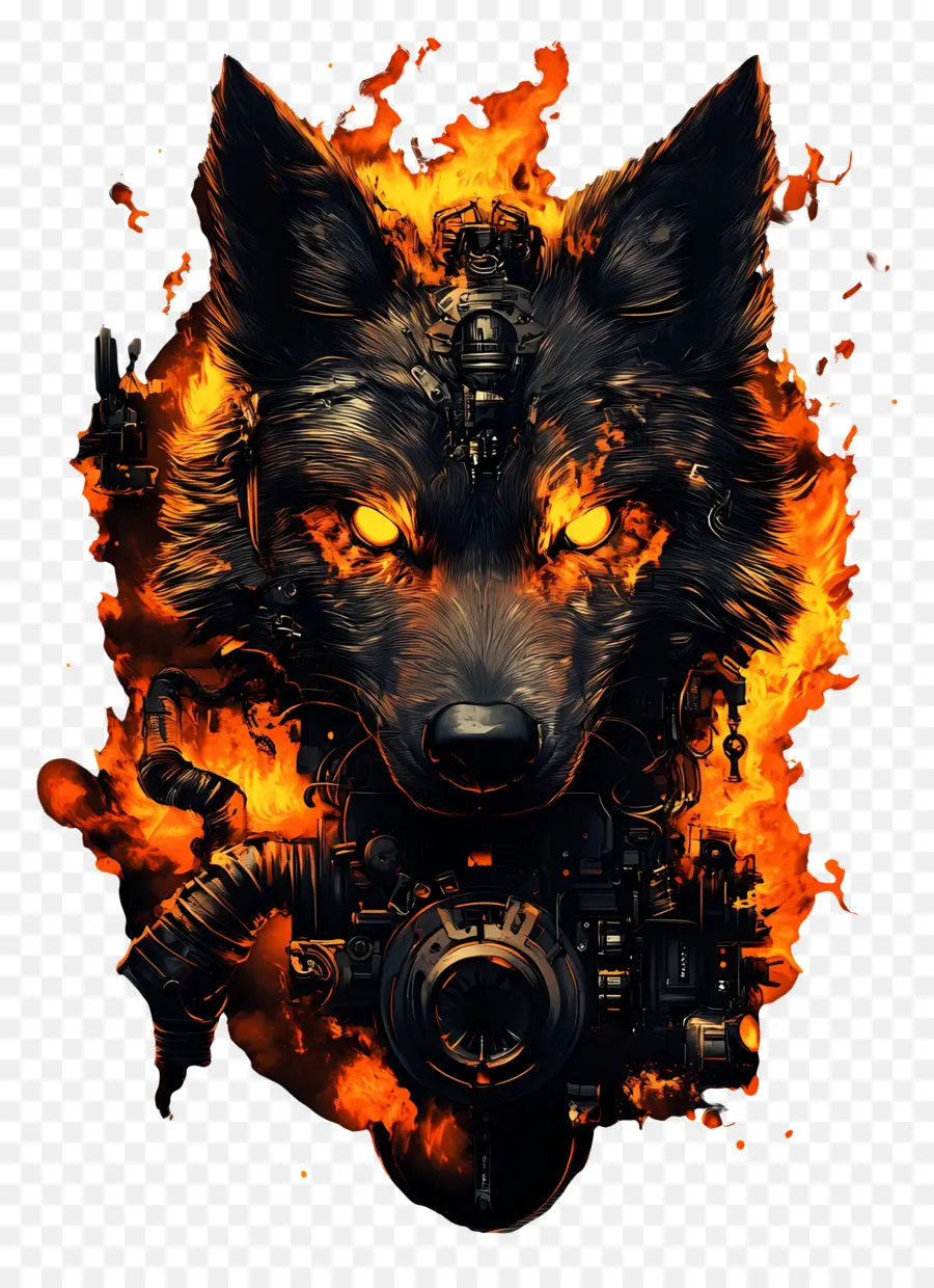 Loup Cool，Loup Mécanique PNG