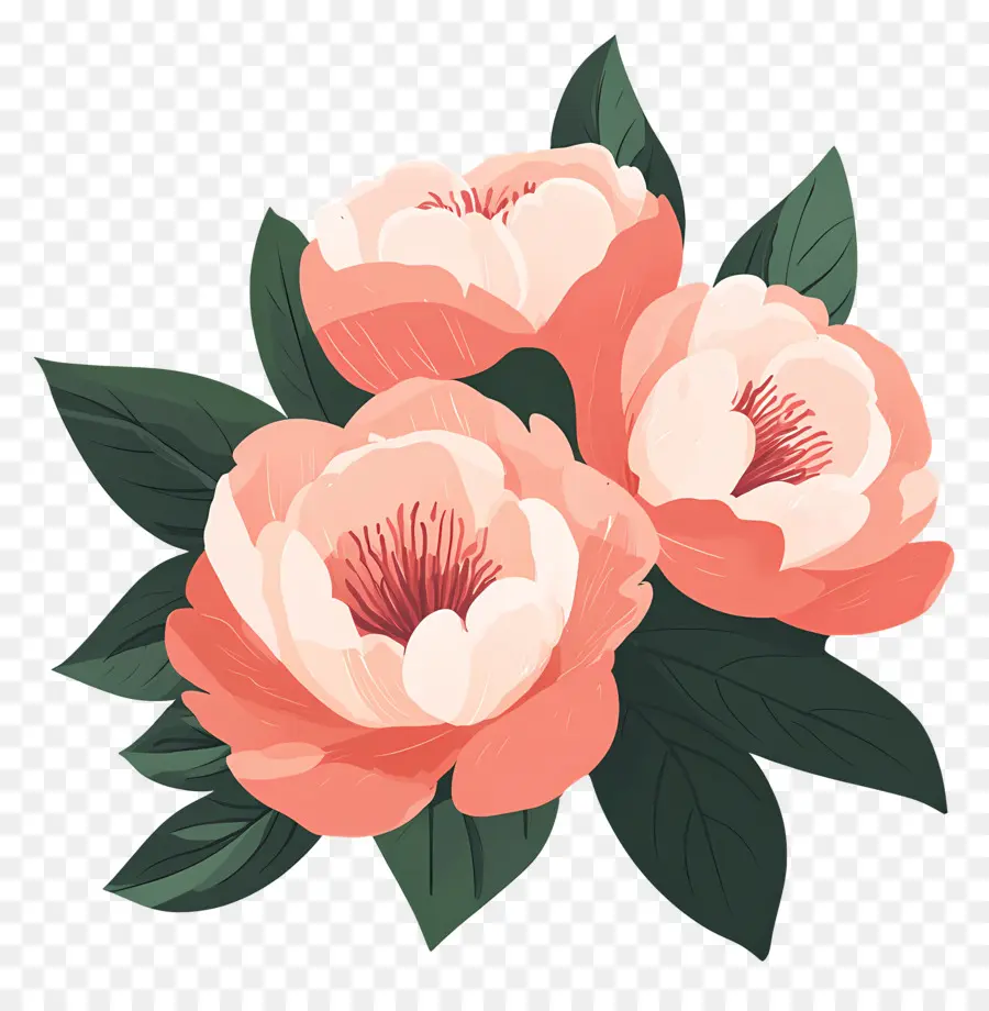 Bouquet De Pivoines，Pivoine PNG