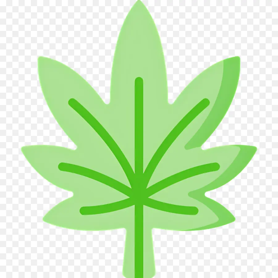 Feuille De Cannabis，Feuille Verte PNG