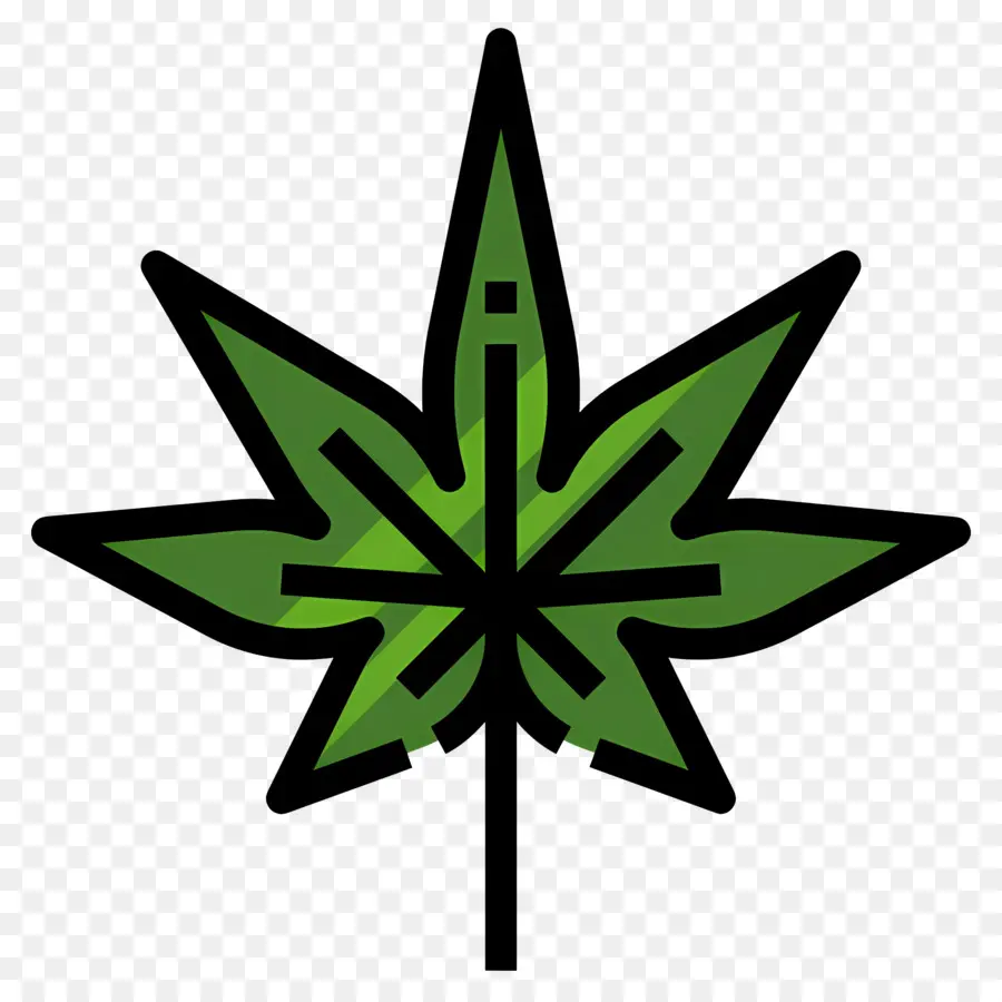 Feuille De Cannabis，Feuille Verte PNG