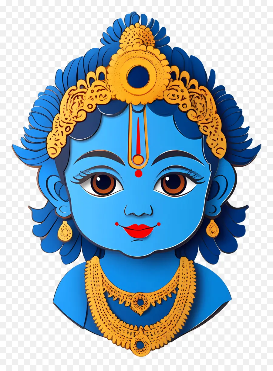 Bébé Krishna，Déesse Bleue PNG