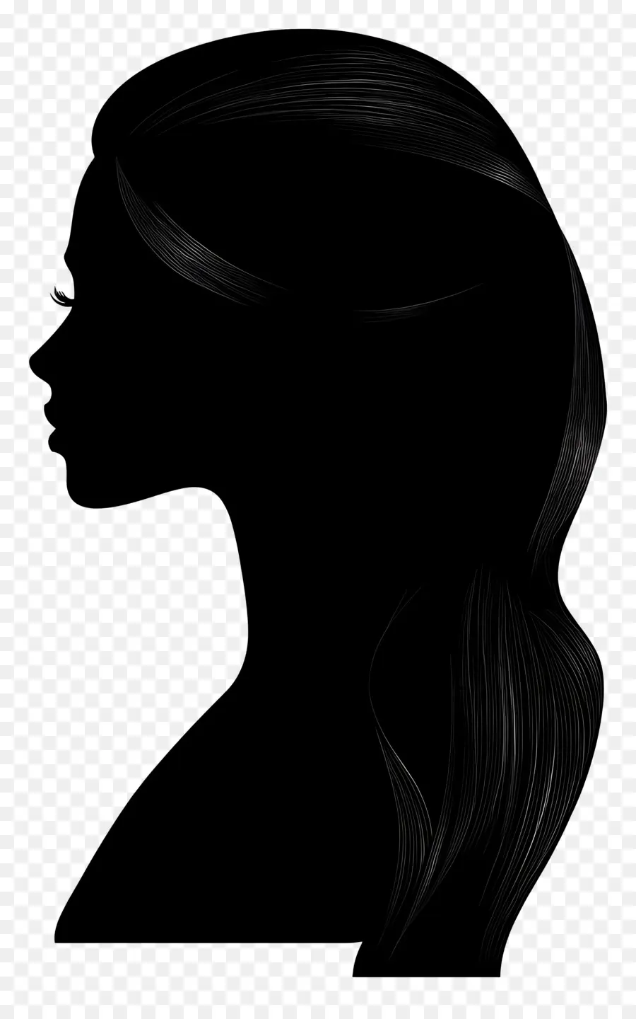 Silhouette Féminine，Silhouette De Femme PNG