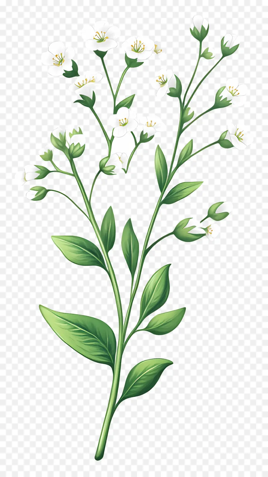 Fleur De Souffle De Bébé，Usine PNG