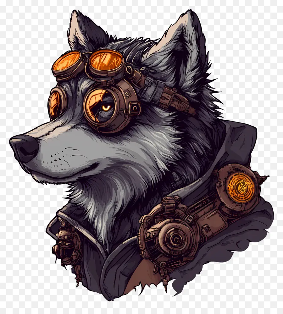 Loup Cool，Loup Avec Des Lunettes PNG