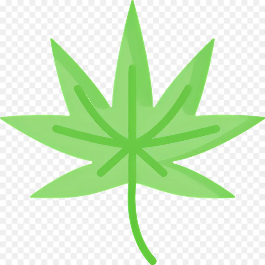 Feuille De Cannabis，Feuille Verte PNG