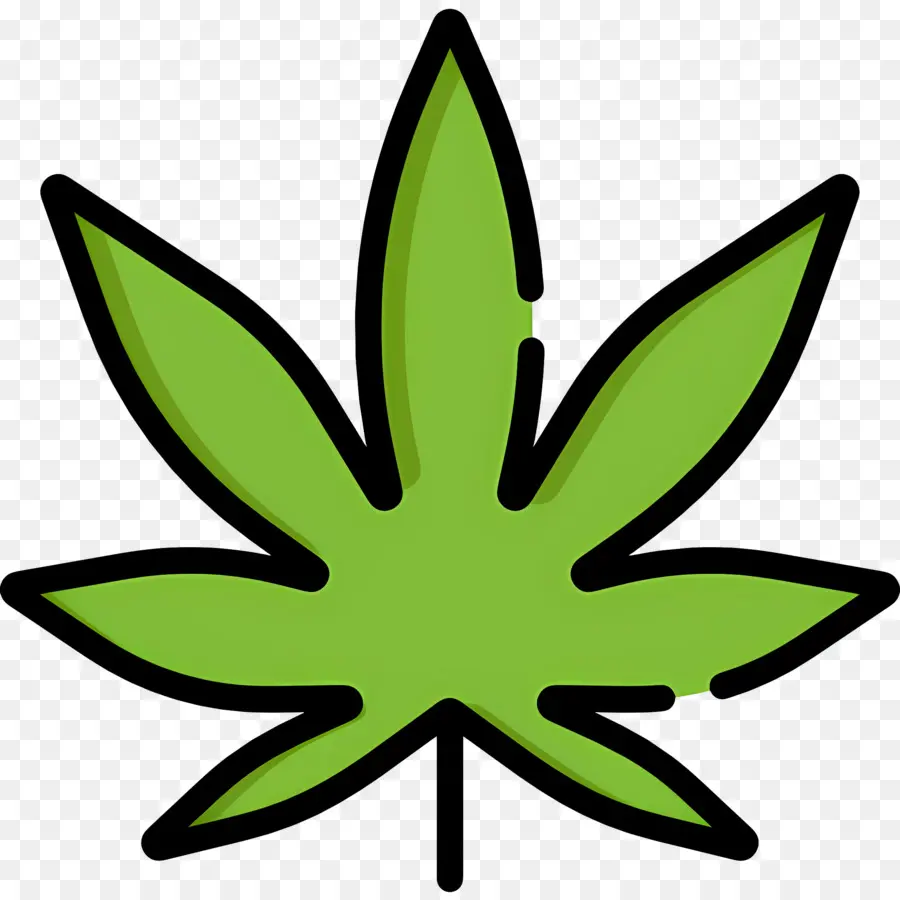 Feuille De Cannabis，Feuille Verte PNG