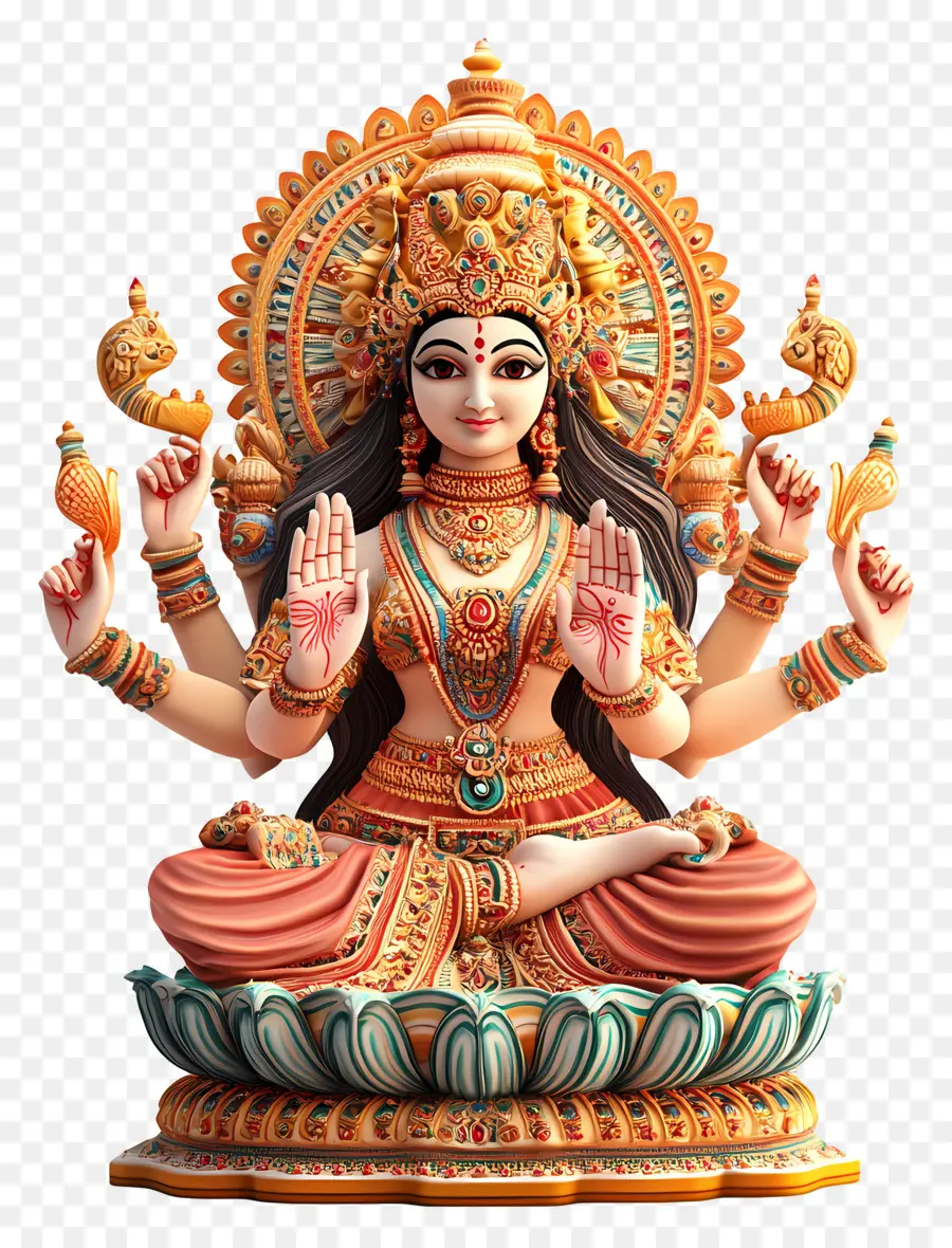 Maha Saptami，Déesse Hindoue PNG