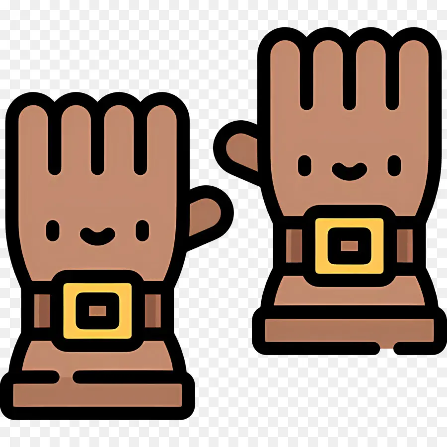 Gants，Brun PNG