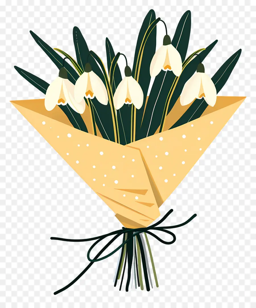 Bouquet De Fleurs Perce Neige，Bouquet De Fleurs PNG