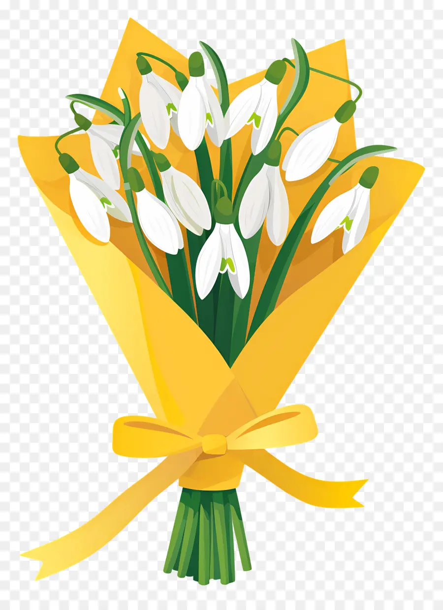 Bouquet De Perce Neige，Bouquet De Fleurs PNG