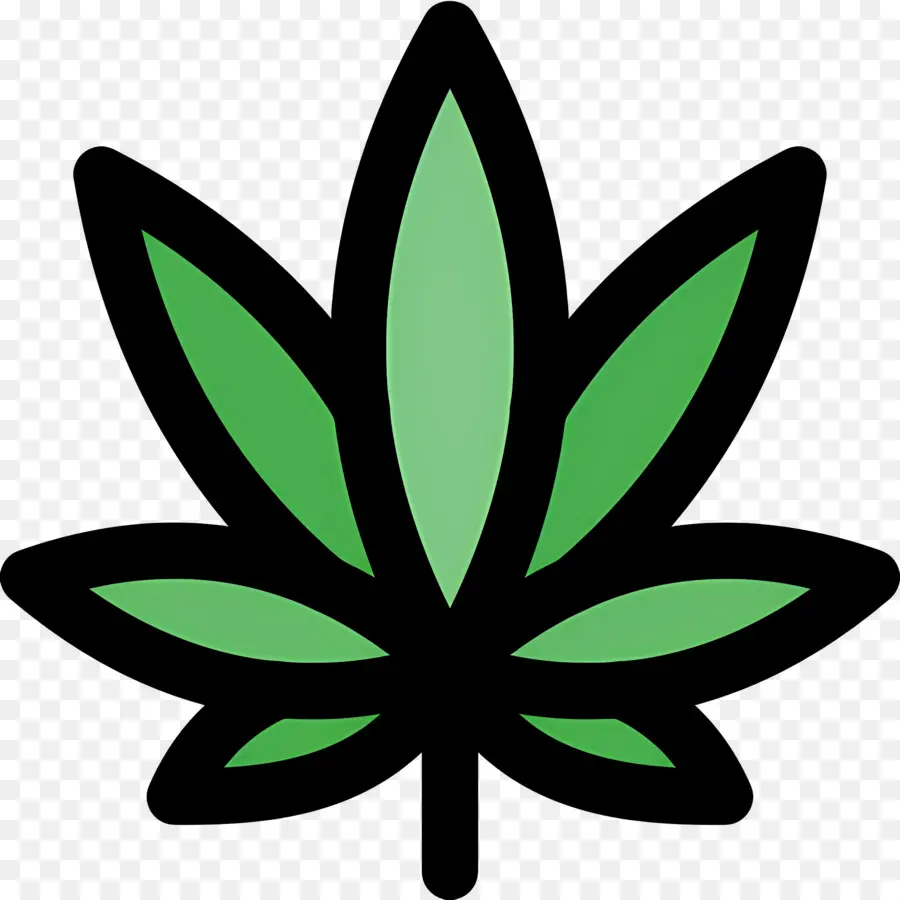 Feuille De Cannabis，Feuille Verte PNG