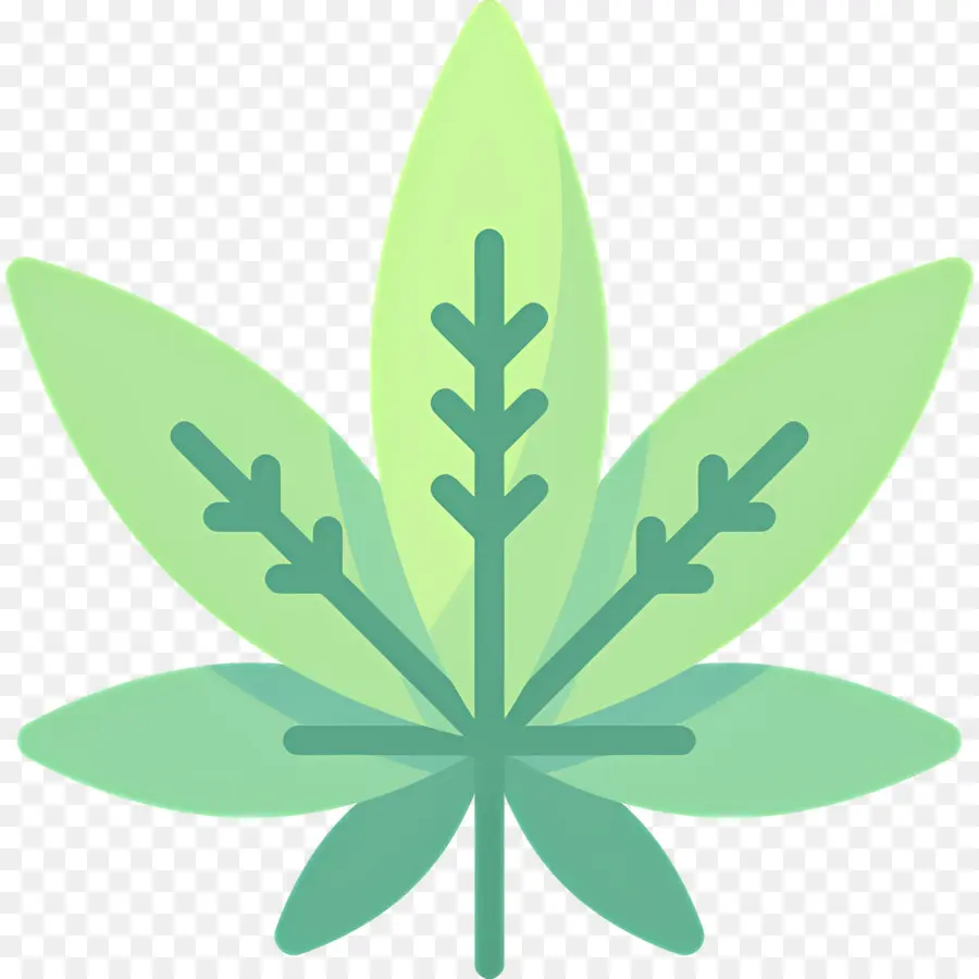 Feuille De Cannabis，Feuille Verte PNG