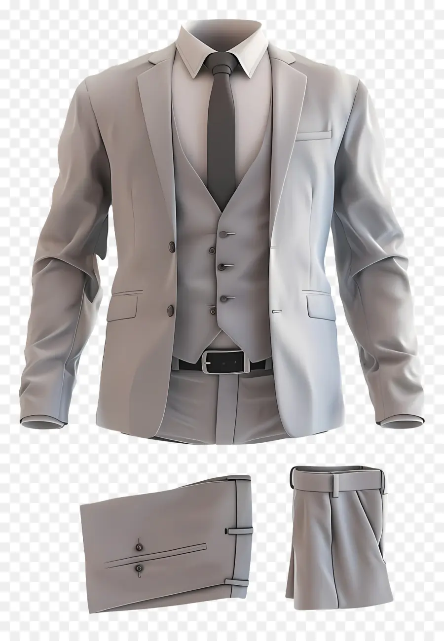 Tenue Formelle Pour Hommes，Costume Gris PNG