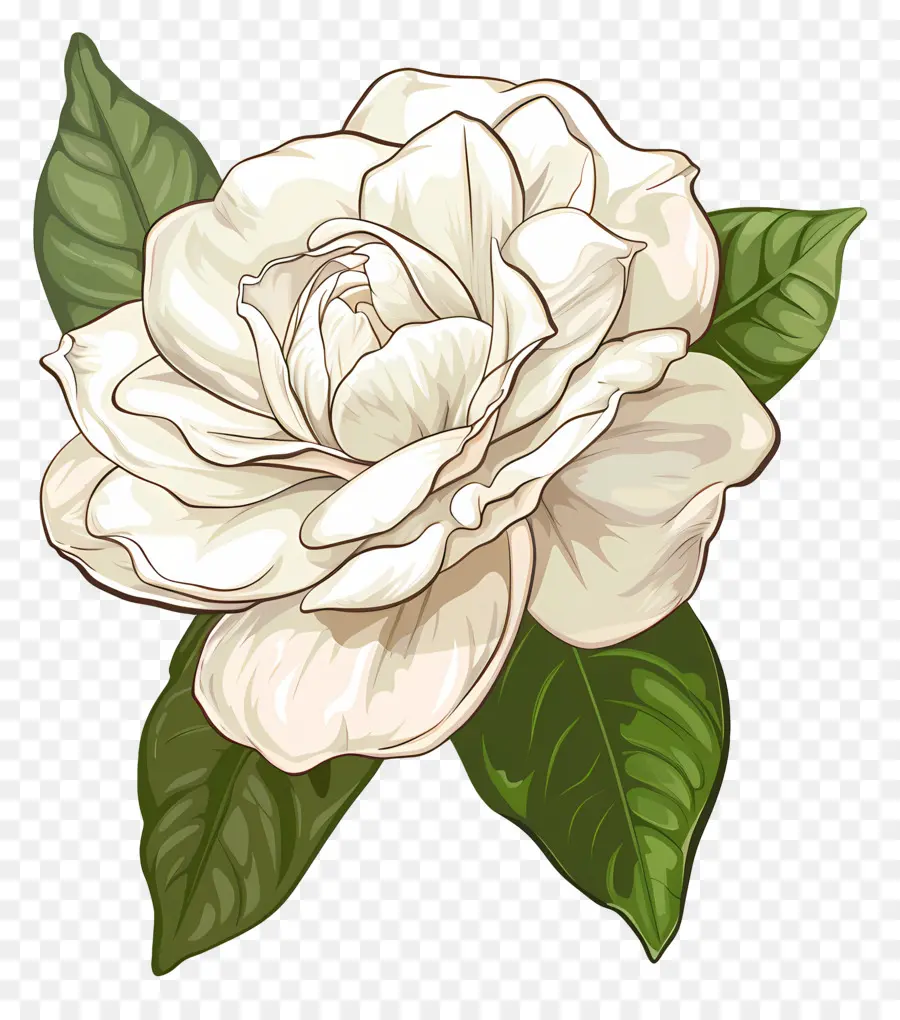 Fleur De Gardénia Blanche，Fleur Blanche PNG