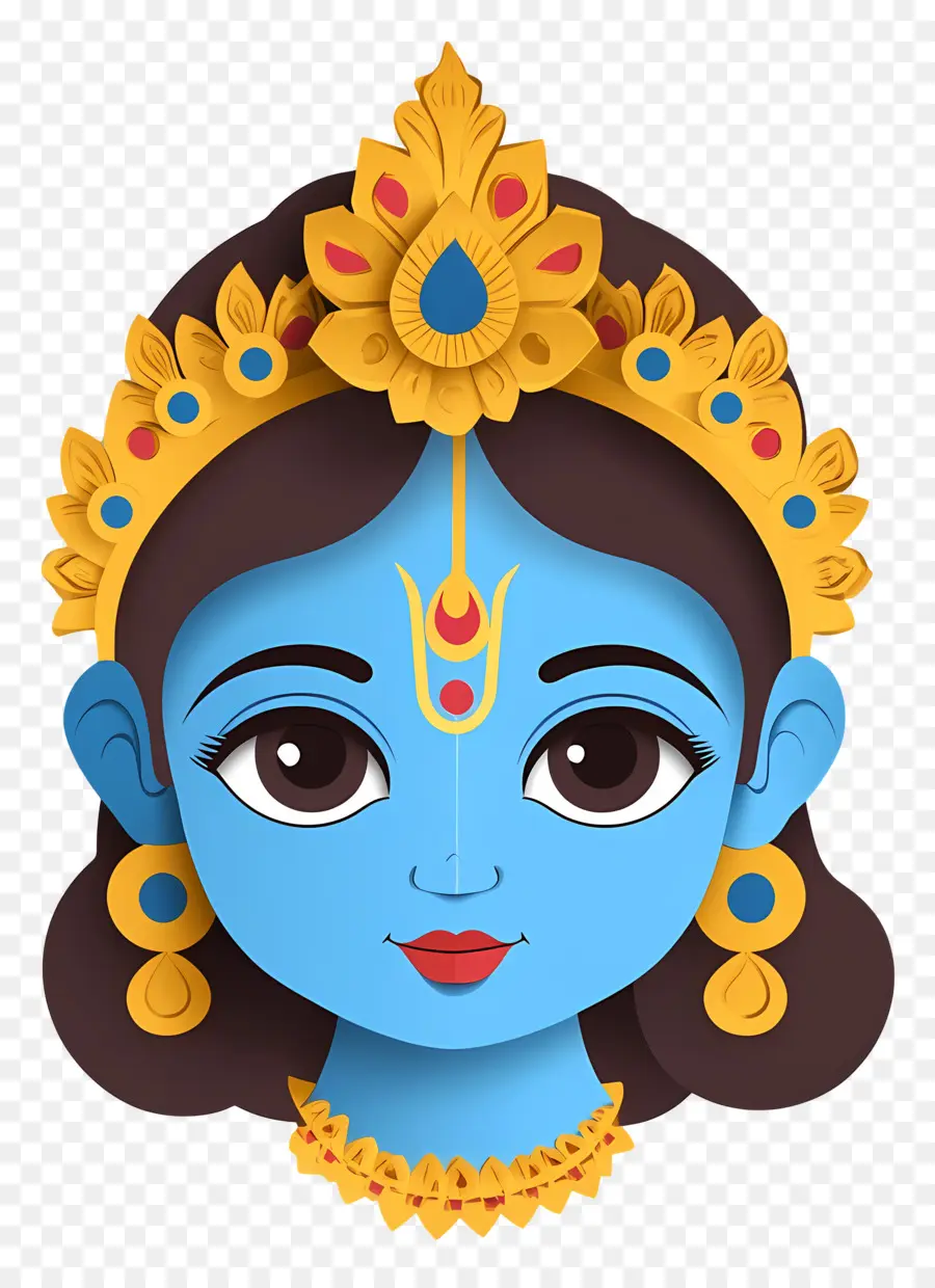 Bébé Krishna，Déesse Bleue PNG