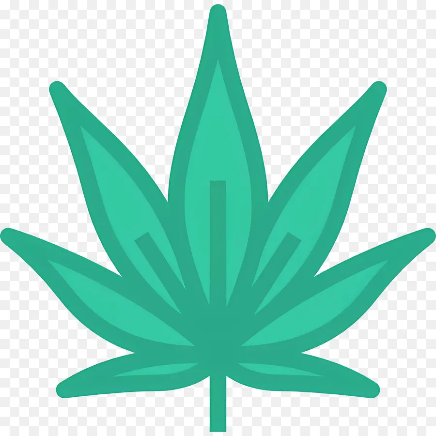 Feuille De Cannabis，Feuille Verte PNG