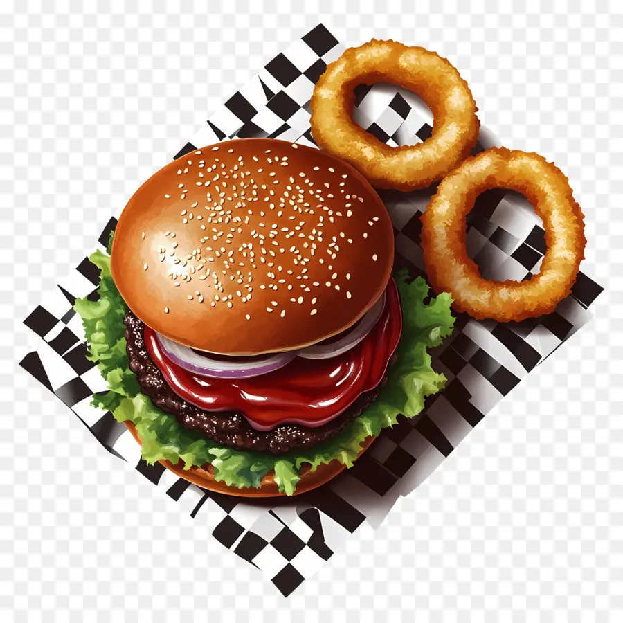 Burger Américain，Hamburger PNG