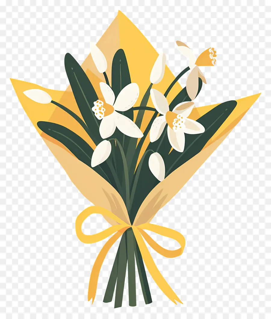 Bouquet De Perce Neige，Bouquet De Fleurs PNG