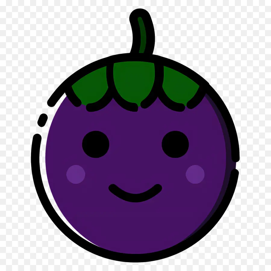 Mangoustan，Aubergine Souriante PNG