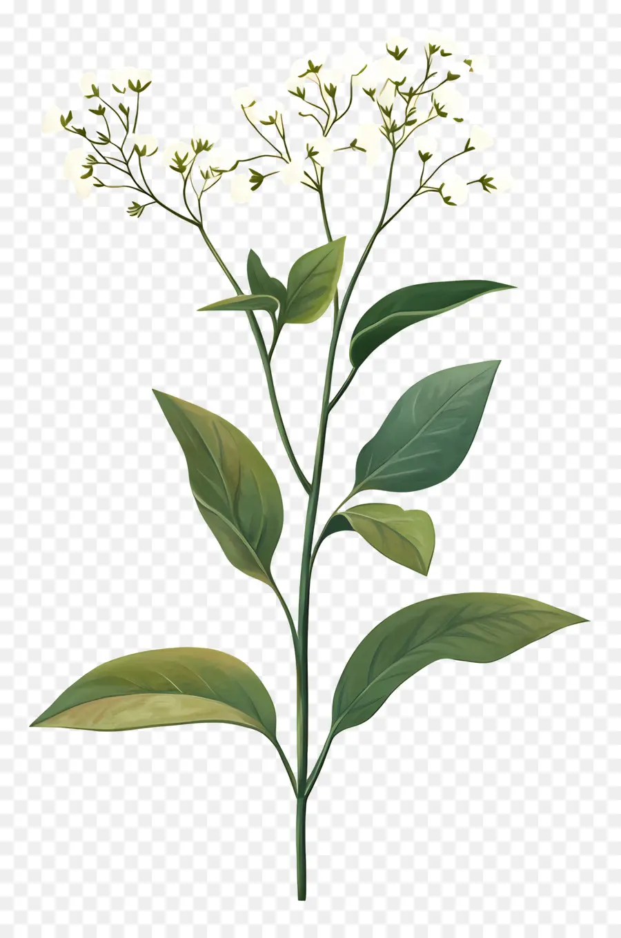 Fleur De Souffle De Bébé，Fleurs Blanches PNG