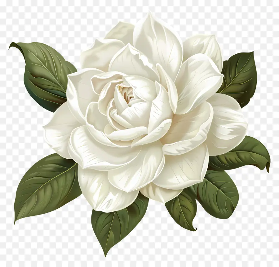 Fleur De Gardénia Blanche，Fleur Blanche PNG