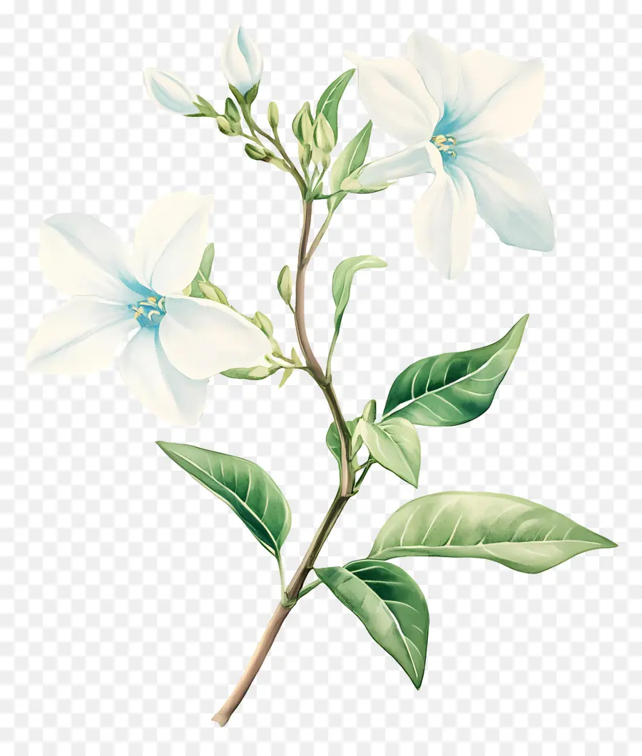 Fleur De Jasmin，Fleur Blanche PNG