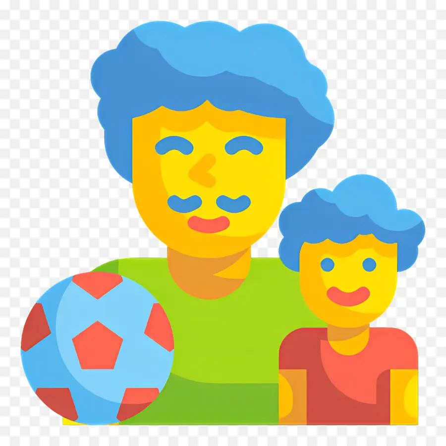 Père Et Fils，Ballon De Football PNG