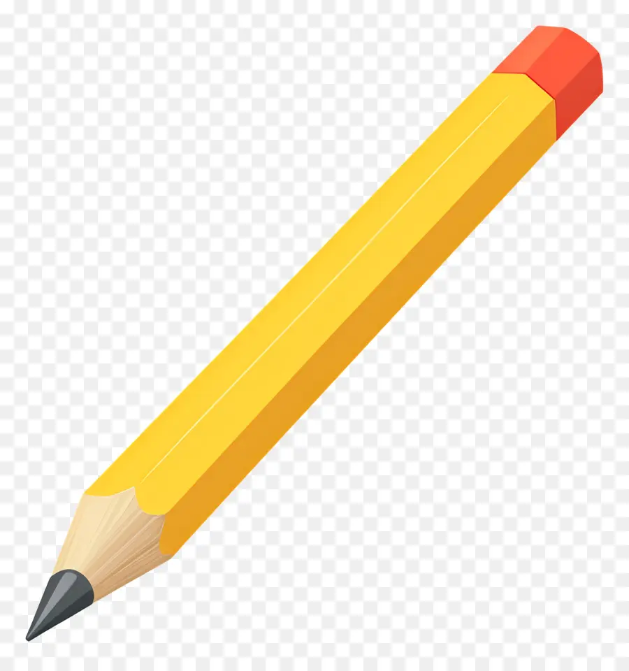 Crayon Jaune，En écrivant PNG