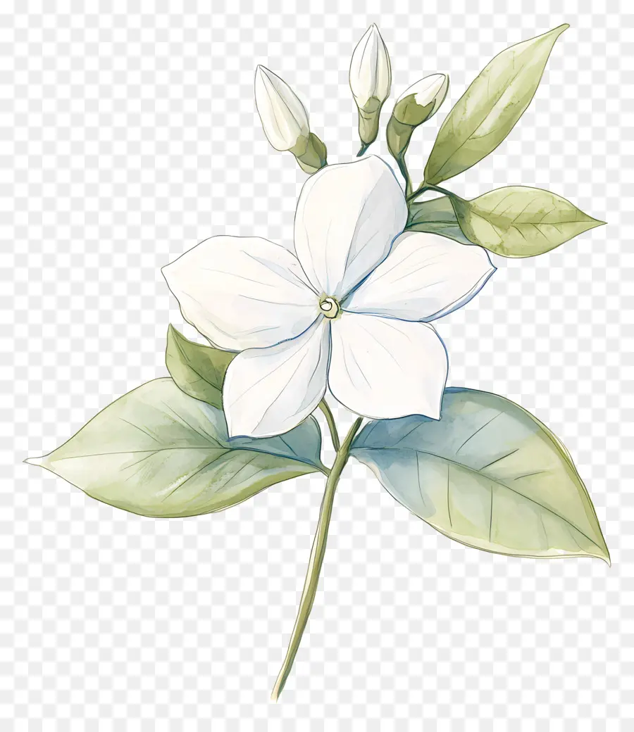 Fleur De Jasmin，Fleur Blanche PNG