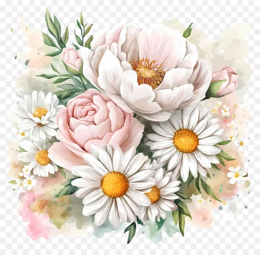 Bouquet Rose，Fleur PNG