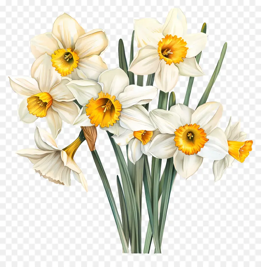 Bouquet De Jonquilles，Jonquilles PNG