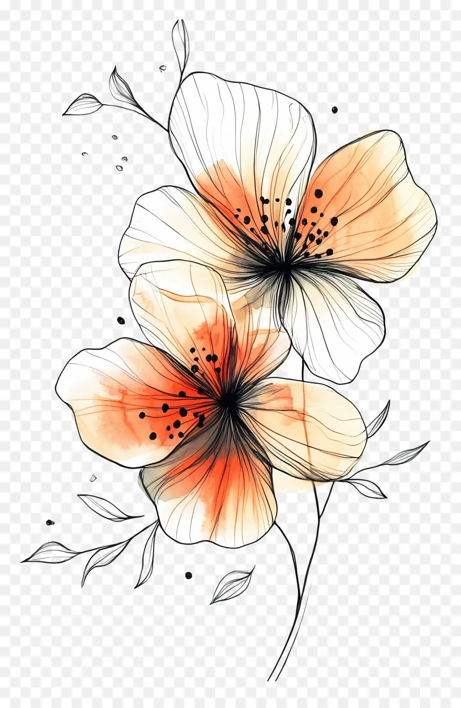 Fleur De Ligne，Fleurs Colorées PNG