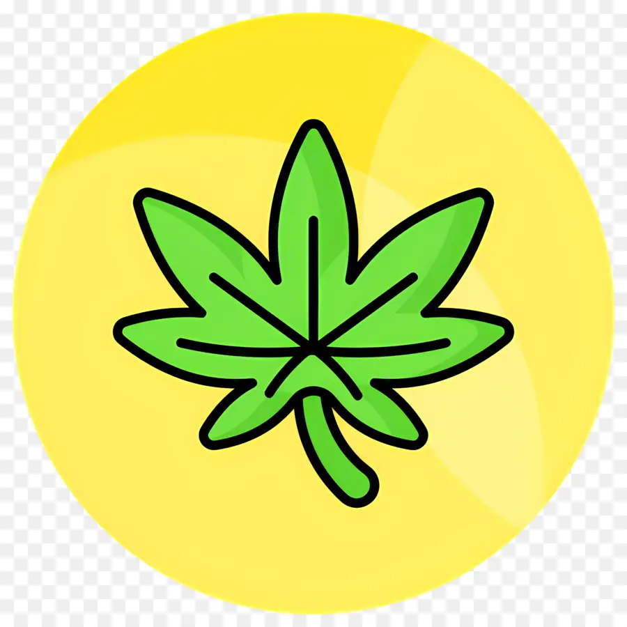 Feuille De Cannabis，Feuille PNG