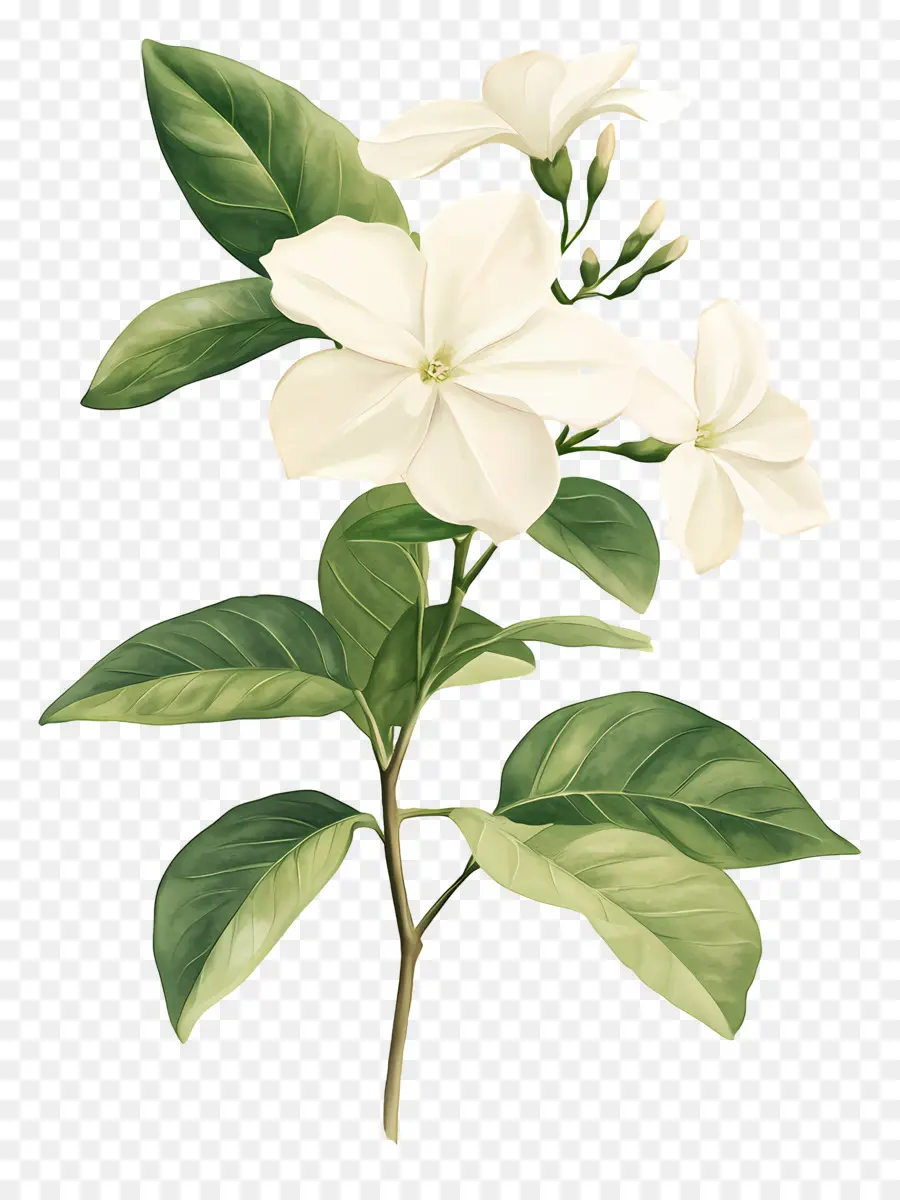 Fleur De Jasmin，Fleurs De Jasmin Blanc PNG