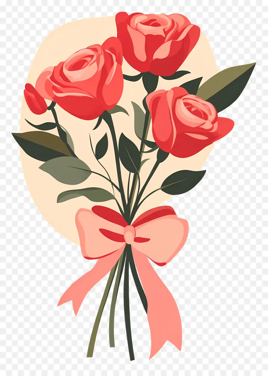 Bouquet De Roses，Roses Rouges PNG